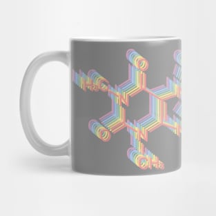 Caffeine Molecule Aesthetic Pastels Gift Mug